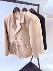 BY O LA LA...! KURTKA MARYNARKA Z ORTALIONEM CZARNA