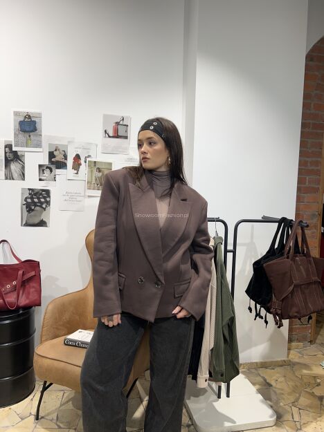 LA MILLA MARYNARKA DRESOWA OVERSIZE CZEKOLADA