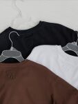 BY O LA LA! BLUZKA T-SHIRT Z LOGOWANIEM Z TYŁU CZARNA - 3