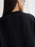 BY O LA LA! BLUZKA T-SHIRT Z LOGOWANIEM Z TYŁU CZARNA - 2