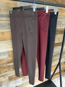 BY O LA LA...! LEGGINSY PUSH UP TILDA BORDO (MERLOT)