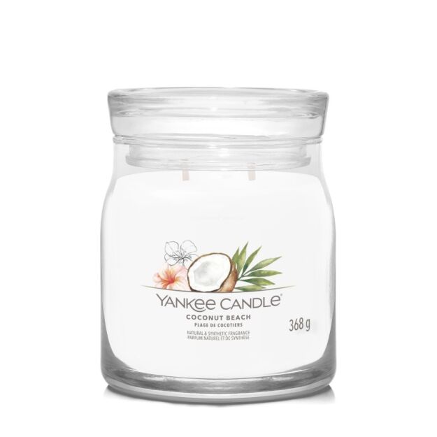 Coconut Beach - Yankee Candle Signature - średnia świeca z dwoma knotami - nowość 2022