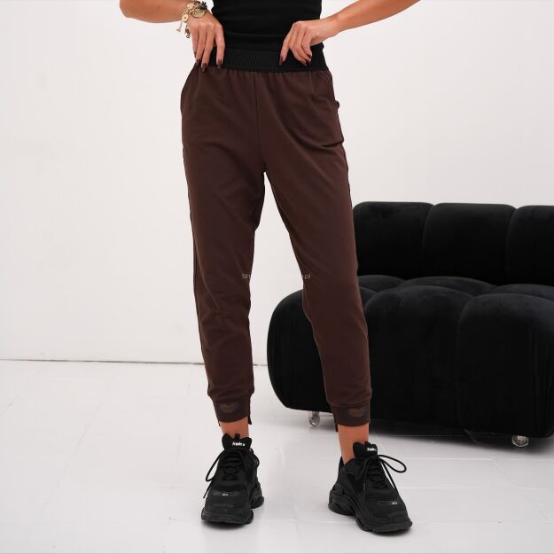 BY O LA LA ! SPODNIE DRESOWE SERDUSZKA CHOCOMUS (CZEKOLADA)