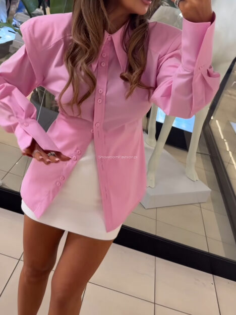 EMO ELEGANCKA KOSZULA BIG BOSS RÓŻ