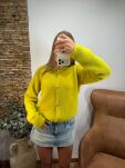 ROYAL CLUB SWETER KARDIGAN ALPAKA KAKTUS/LIMONCELLO - 2