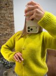 ROYAL CLUB SWETER KARDIGAN ALPAKA KAKTUS/LIMONCELLO - 6