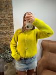 ROYAL CLUB SWETER KARDIGAN ALPAKA KAKTUS/LIMONCELLO - 4