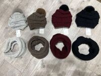 BY O LA LA...!  KOMPLET CZAPKA + KOMIN SNOWFLAKE SZARY - 3