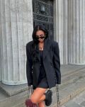 LA MILLA MARYNARKA SZNUROWANA NA BOKACH CZARNA - 3