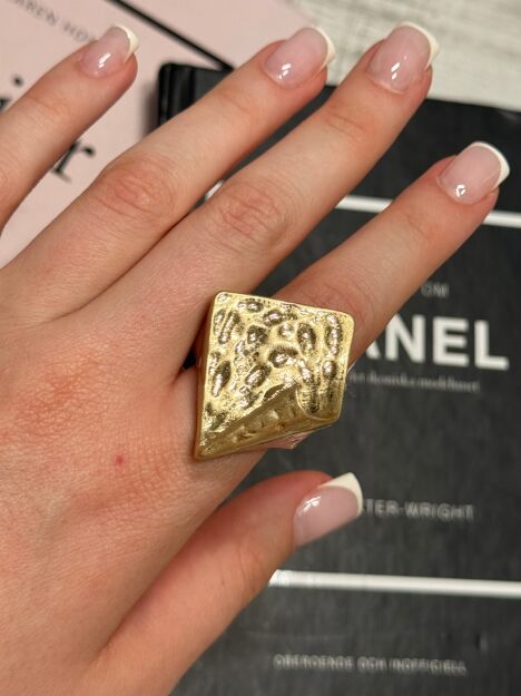 PIERŚCIONEK GOLDEN ABSTRACT ZŁOTY