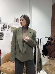 LA MILLA MARYNARKA DRESOWA OVERSIZE KHAKI