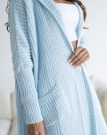 BY O LA LA...! SWETER KARDIGAN PERŁA BABY BLUE - 2