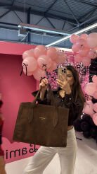 LA MILLA KRÓTKA KOSZULA CHMURKA CZEKOLADA