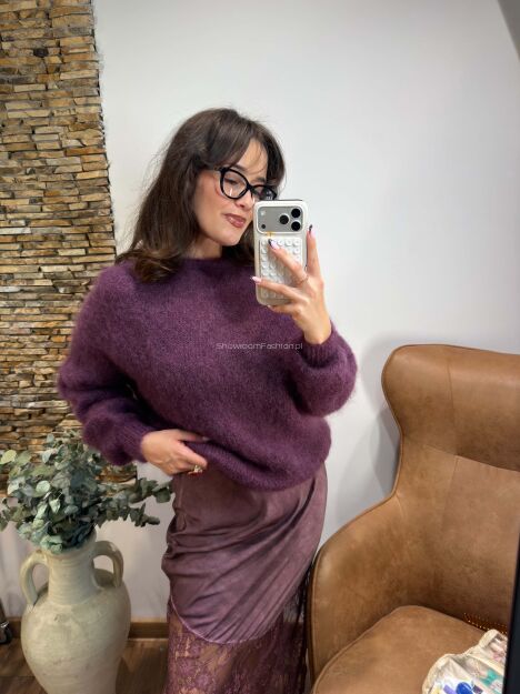 SWETER PREMIUM KID MOHER TOSCANA WRZOSOWY