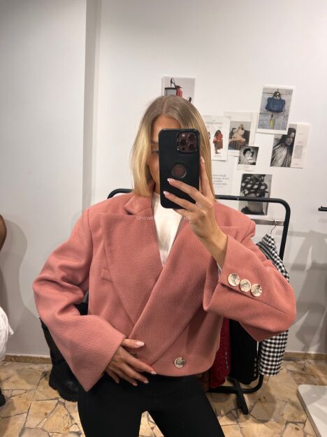 SEMPRE MARYNARKA KRÓTKA MAEVE SZRTUKS MALINOWA