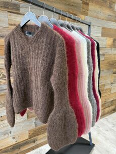 BY O LA LA.. ! SWETER RĘKAW DZWONEK CZARNY