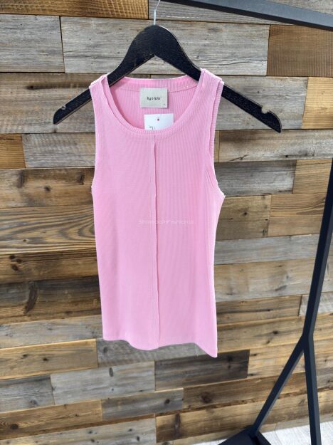 BY O LA LA...! TOP/BOKSERKA Z PRZESZYCIEM SARAH SUGAR PINK