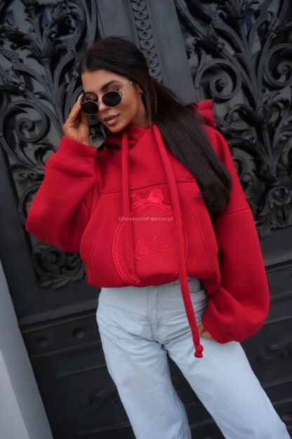 LAVESTINO BLUZA HOODIE BROOKLYN CZERWONA