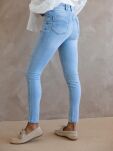 BY O LA LA! SPODNIE JEANSY SKINNY PUSH UP NIEBIESKIE - 3