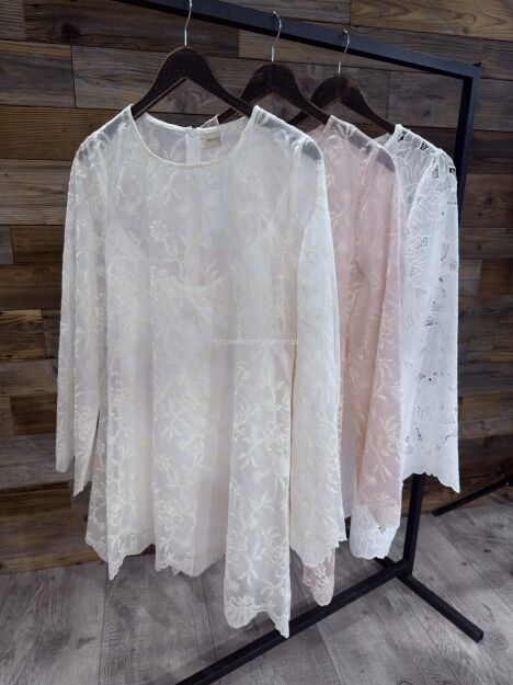 BY O LA LA! TRAPEZOWA SUKIENKA Z HALKĄ JASNY RÓŻ