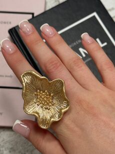 PIERŚCIONEK FLORA LUX ZŁOTY