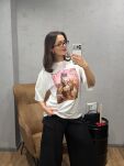 LADY DRAMA T-SHIRT CROWN ŚMIETANA - 6