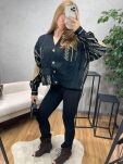 KOSZULA SWETER PATCHWORK BOHO CARLA CZARNY - 3