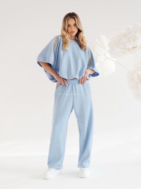 BY O LA LA...! DRES KOMPLET Z LAMPASAMI ESTER BŁĘKIT