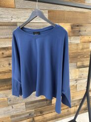 BY O LA LA! BLUZKA NIETOPERZ EMILY GRANAT (DENIM)