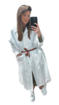 BY O LA LA! PŁASZCZ PARKA ORTALION ŚMIETANA - 5