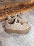BY O LA LA...! SNEAKERSY GRUBA PODESZWA Z LITERĄ B JASNY BEŻ - 3