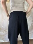BY O LA LA! DRESOWE SPODNIE 7/8 TRENDY CZARNE - 2