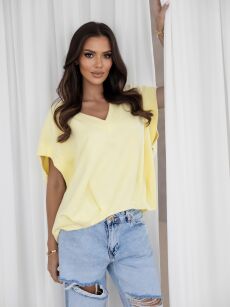 BY O LA LA! BLUZA BEZRĘKAWNIK ŻÓŁTA (SUNSHINE)