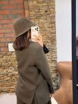 EMO MARYNARKA Z ECO SKÓRĄ AMBER KHAKI - 5