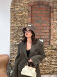EMO MARYNARKA Z ECO SKÓRĄ AMBER KHAKI - 2