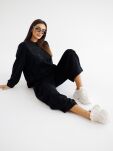 BY O LA LA! HAFTOWANA BLUZA PREMIUM CZARNA - 2