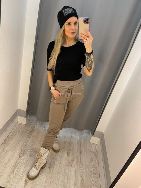 BY O LA LA ! SPODNIE DRESOWE Z ZAMKAMI ZIEMISTE