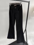 BY O LA LA...! SPODNIE JEANSY DZWONY HIGH WAIST CZARNE - 3