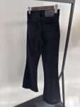 BY O LA LA...! SPODNIE JEANSY DZWONY HIGH WAIST CZARNE - 4