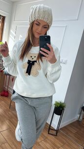 BY O LA LA...! DRESOWA BLUZA Z MISIEM KOKOS