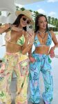LA MILLA SPODNIE LNIANE SUMMER PRINT NIEBIESKIE - 4