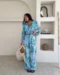 LA MILLA SPODNIE LNIANE SUMMER PRINT NIEBIESKIE - 3