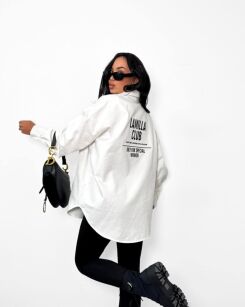 LA MILLA KOSZULA JEANSOWA LAMILLA CLUB BIAŁA