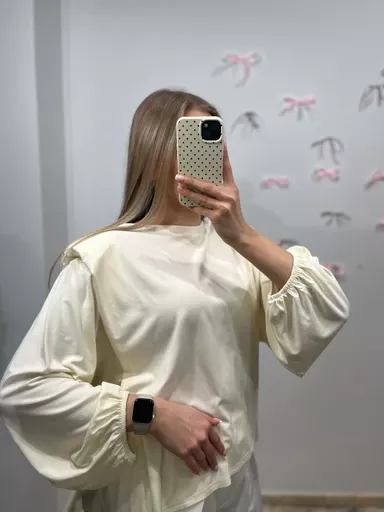 SEMPRE LEJĄCA BLUZKA Z PODUSZKAMI WANILIA