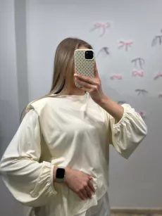 SEMPRE LEJĄCA BLUZKA Z PODUSZKAMI WANILIA