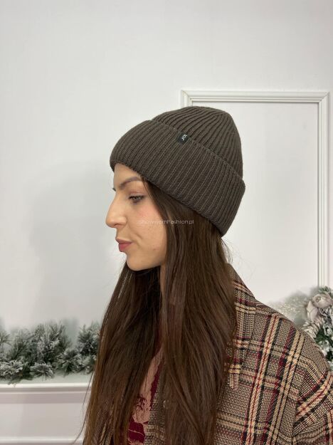 BY O LA LA...! ZIMOWA CZAPKA BEANIE SARA CZEKOLADA