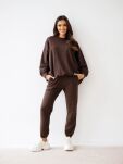 BY O LA LA! OVERSIZOWA DRESOWA BLUZA CLASSIC CHOCOMUS (CZEKOLADA) - 2