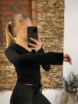 ROYAL CLUB SWETER KARDIGAN KOPERTOWY CZARNY - 4