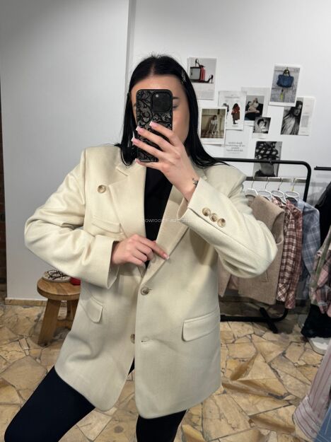 SEMPRE MARYNARKA W JODEŁKĘ SUZANA KREM