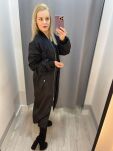 BY O LA LA! ORTALIONOWY PŁASZCZ PARKA CZARNY - 5